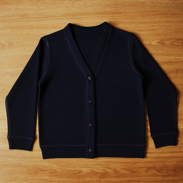 Girls Cardigan (Dark Navy) – Little Finches - Main Image