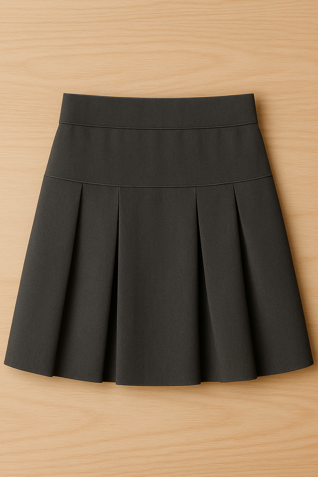 Girls Pleated Skirt (Grey)