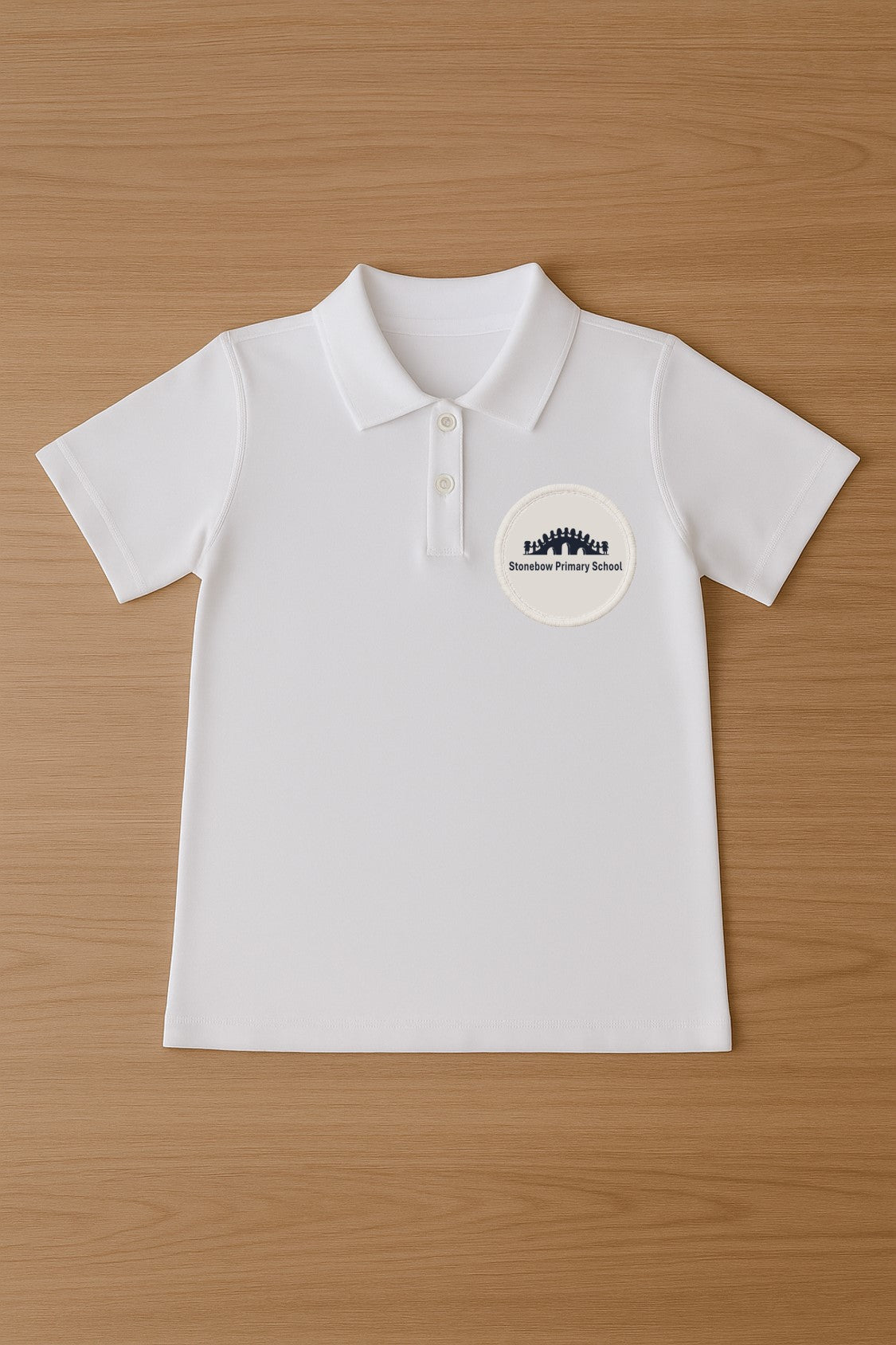 Girls Polo Shirt (White)