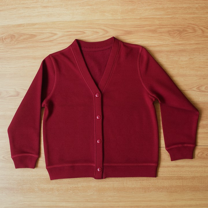 Girls Cardigan (Burgundy)