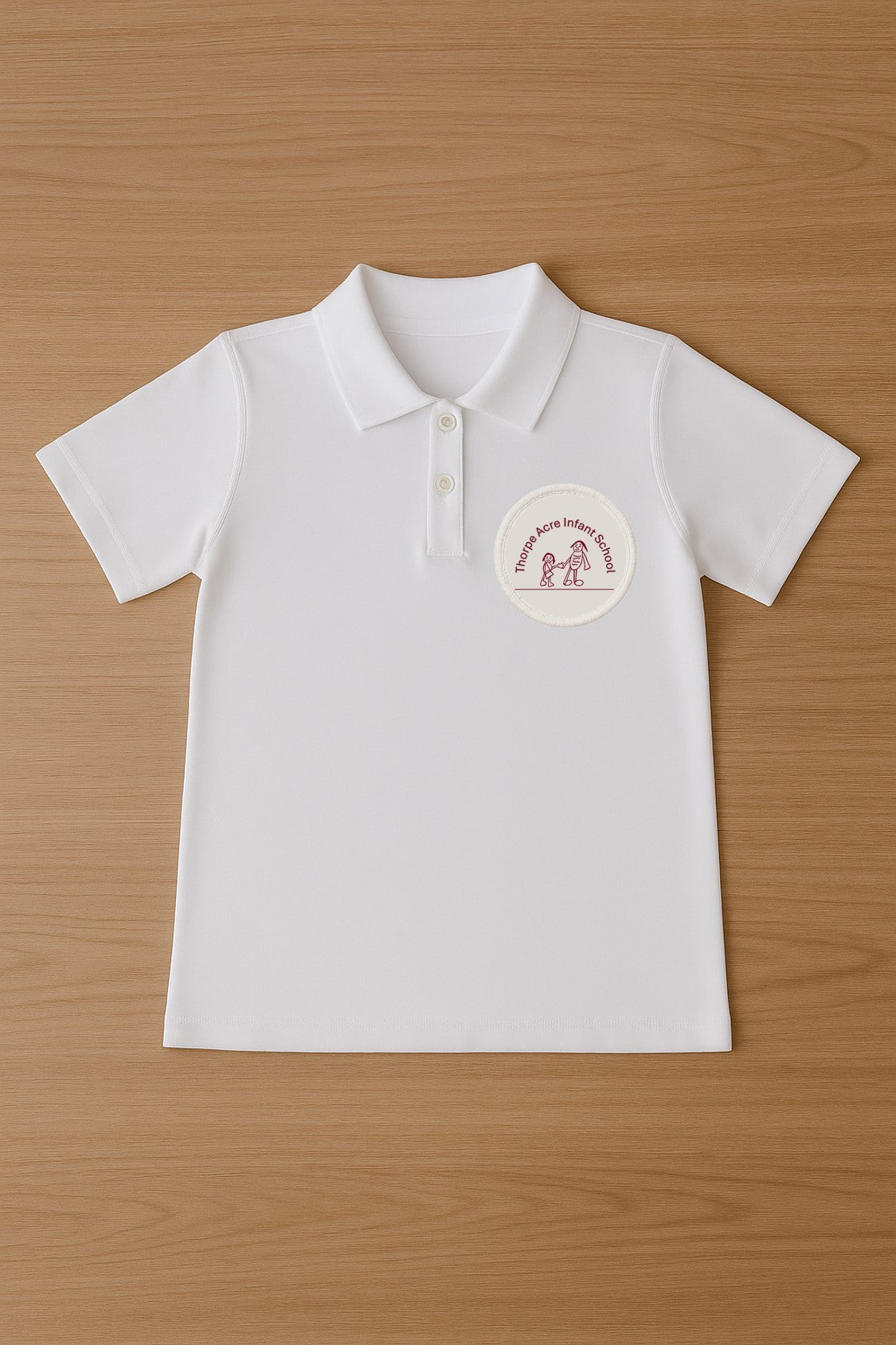 Girls Polo Shirt (White)