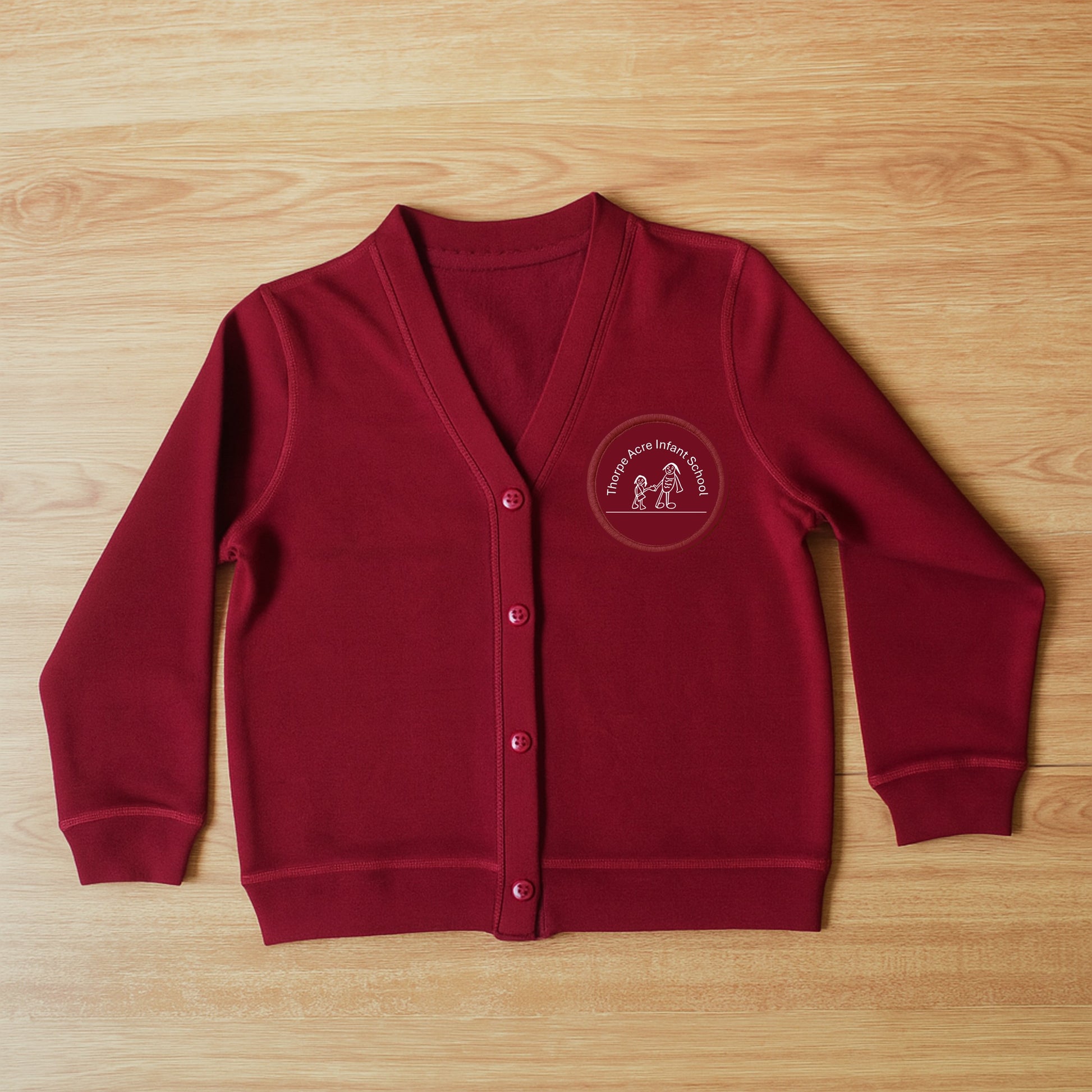Girls Cardigan (Burgundy)